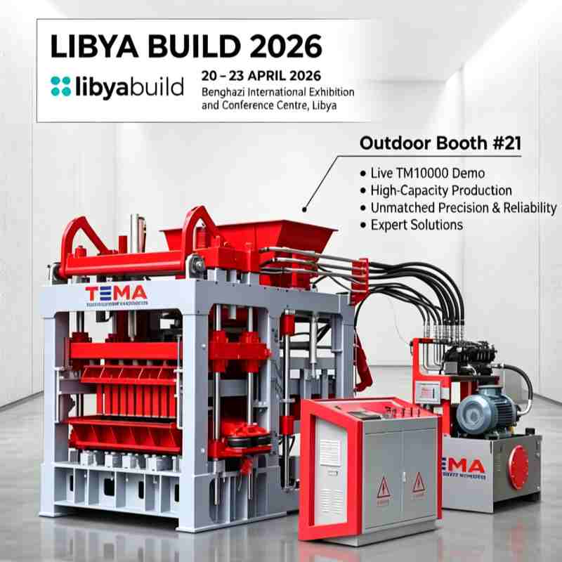 TEMA Brings State-Of-The-Art TM10000 Block Machine to LIBYA BUILD 2026