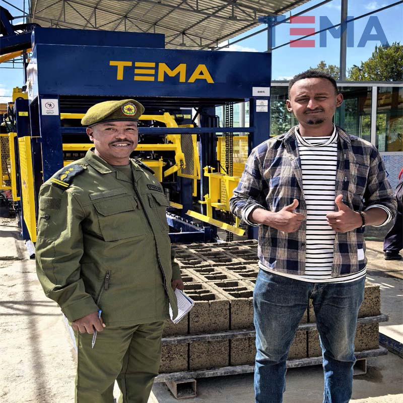 Another TEMA TM12000 Block Machine with European Technology Installed in Ethiopia