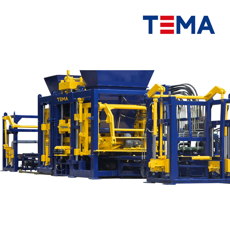 Concrete Block Machine With Legged Pallet System