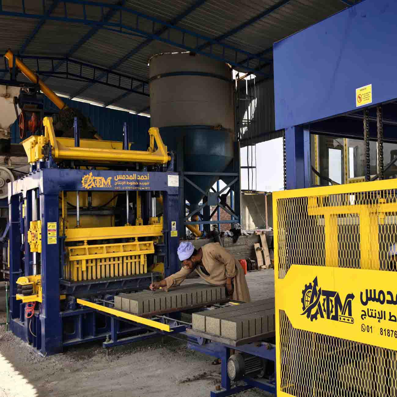 TEMA TM10000 Concrete Block Production Line Successfully Installed in Egypt