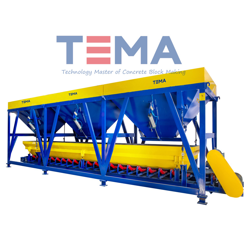3×6m³ PL1600 Aggregates Batching Machine